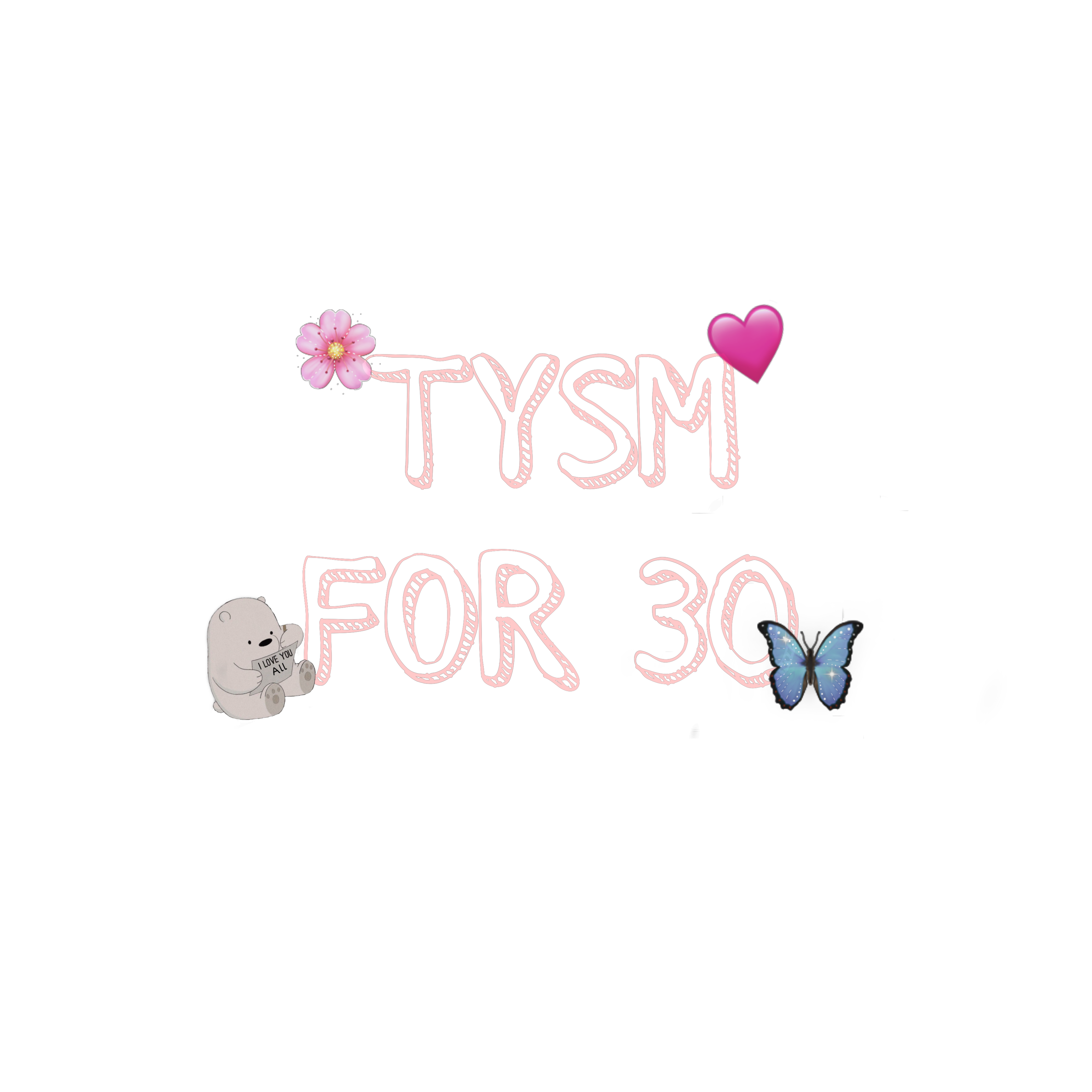 tysm 30 sticker picsart sticker by laylayalya40