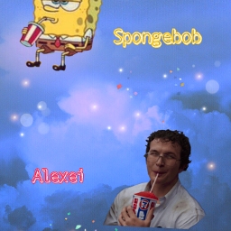 spongebob alexei
look freetoedit alexei