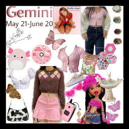 zodiac pink picsart gemini aries cancer horoscopes anime brown popular popularpage freetoedit
