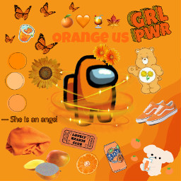 amongus orange orangeus orangeamongus icon freetoedit