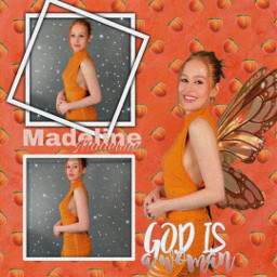 freetoedit madeline madelinepetsch orange aesthetic