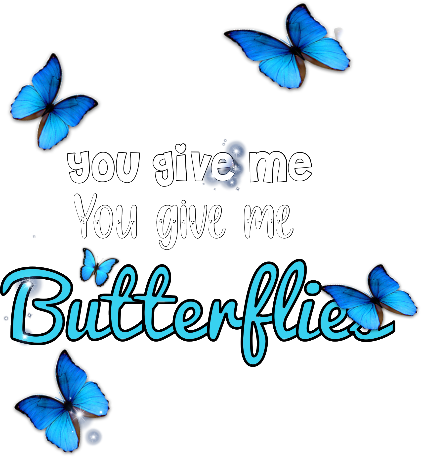 sticker butterflies sticker by @rainbowsuchicorn
