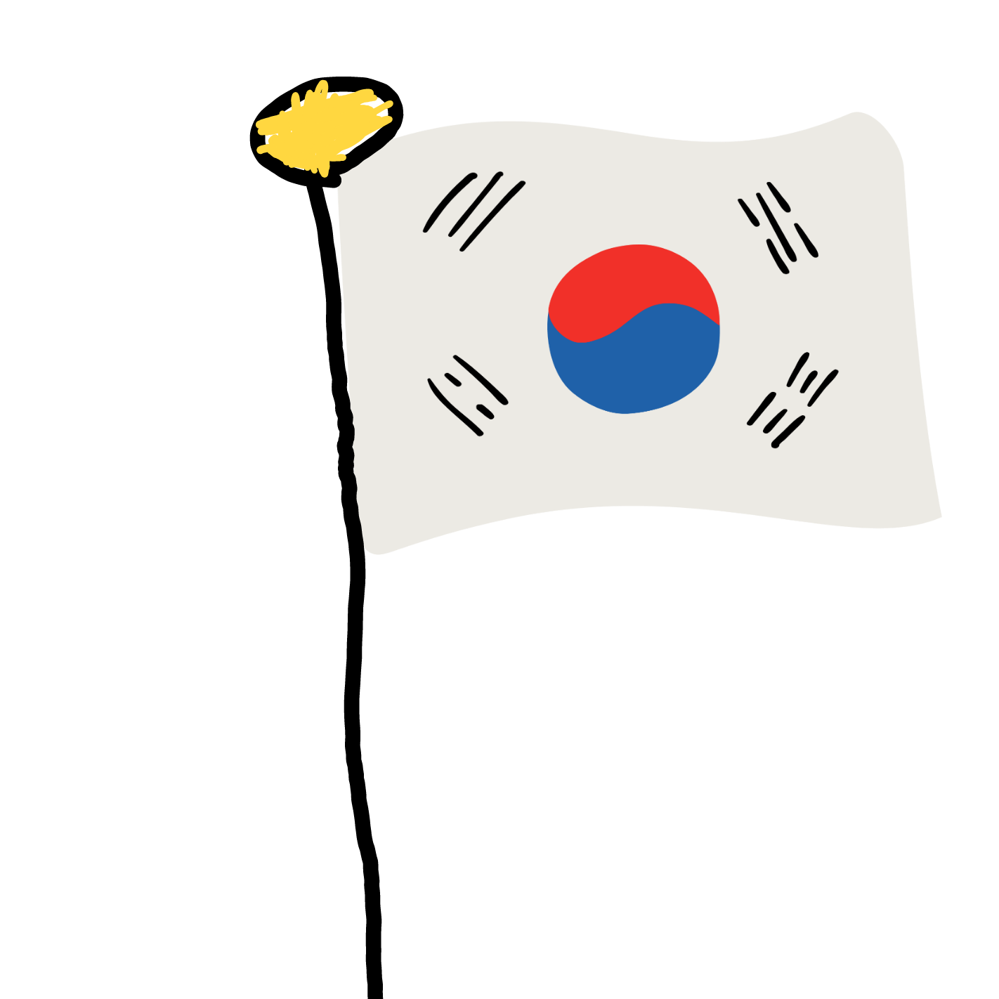 korean-flag-koreanflag-flags-sticker-by-officalnezukokamado