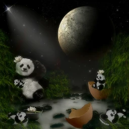 freetoedit pandas surrealisticworld pandaremix imagination srccutepandas