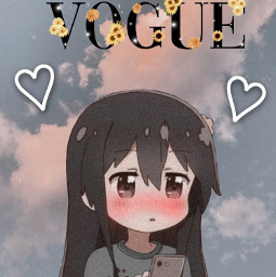 cute anime aesthetic vogue cloudysky freetoedit