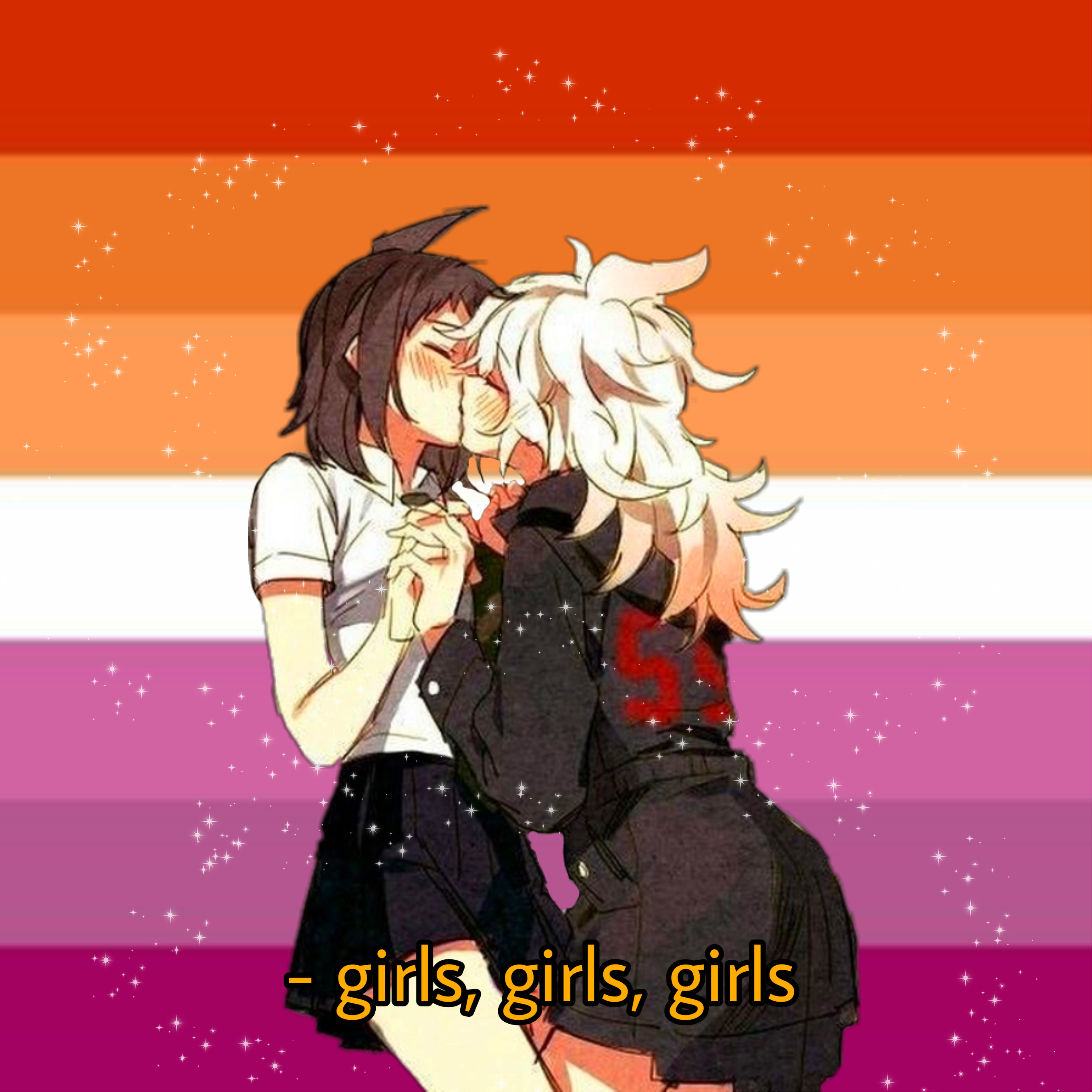 Pin on Lesbian things, gay pride anime girl HD phone wallpaper | Pxfuel