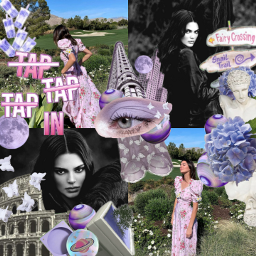 kendalljenner kendall jenner grey pink purple blue collage complex sticker saweetie