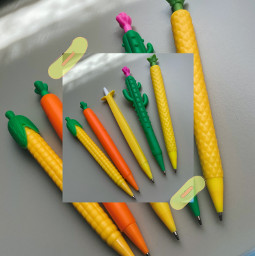 pencilcolor pencils different differentstyles stylesofpencil style cactus carrot corn banana pineapple loveit ideas