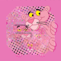 pink pinkaesthetic pinkpanther panther cartoon animated freetoedit