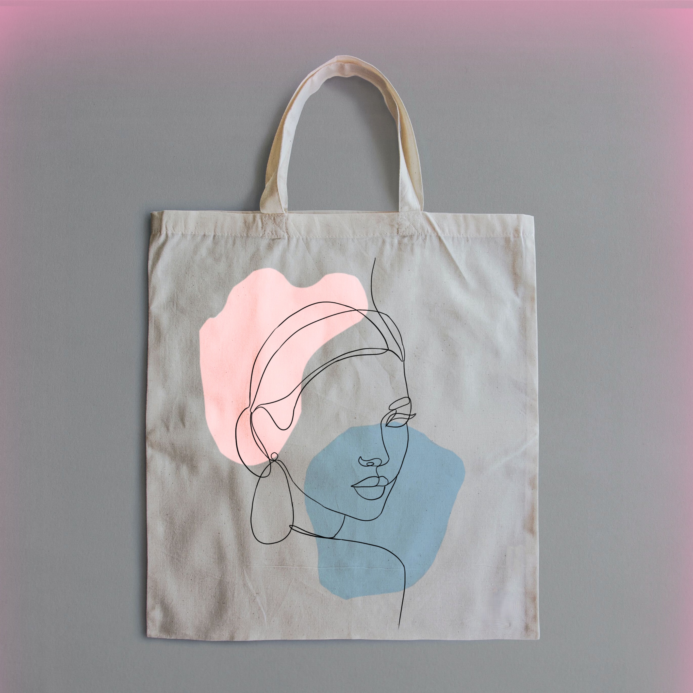 #freetoedit #pink #bag #totebag #designer #onelinedraw 