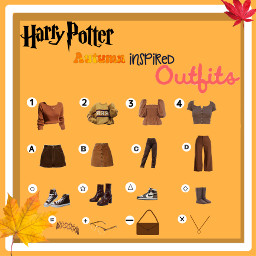 harrypotter outfit autumn browns 1234 abcd autumnleaves photoframe hp picsarttrouble