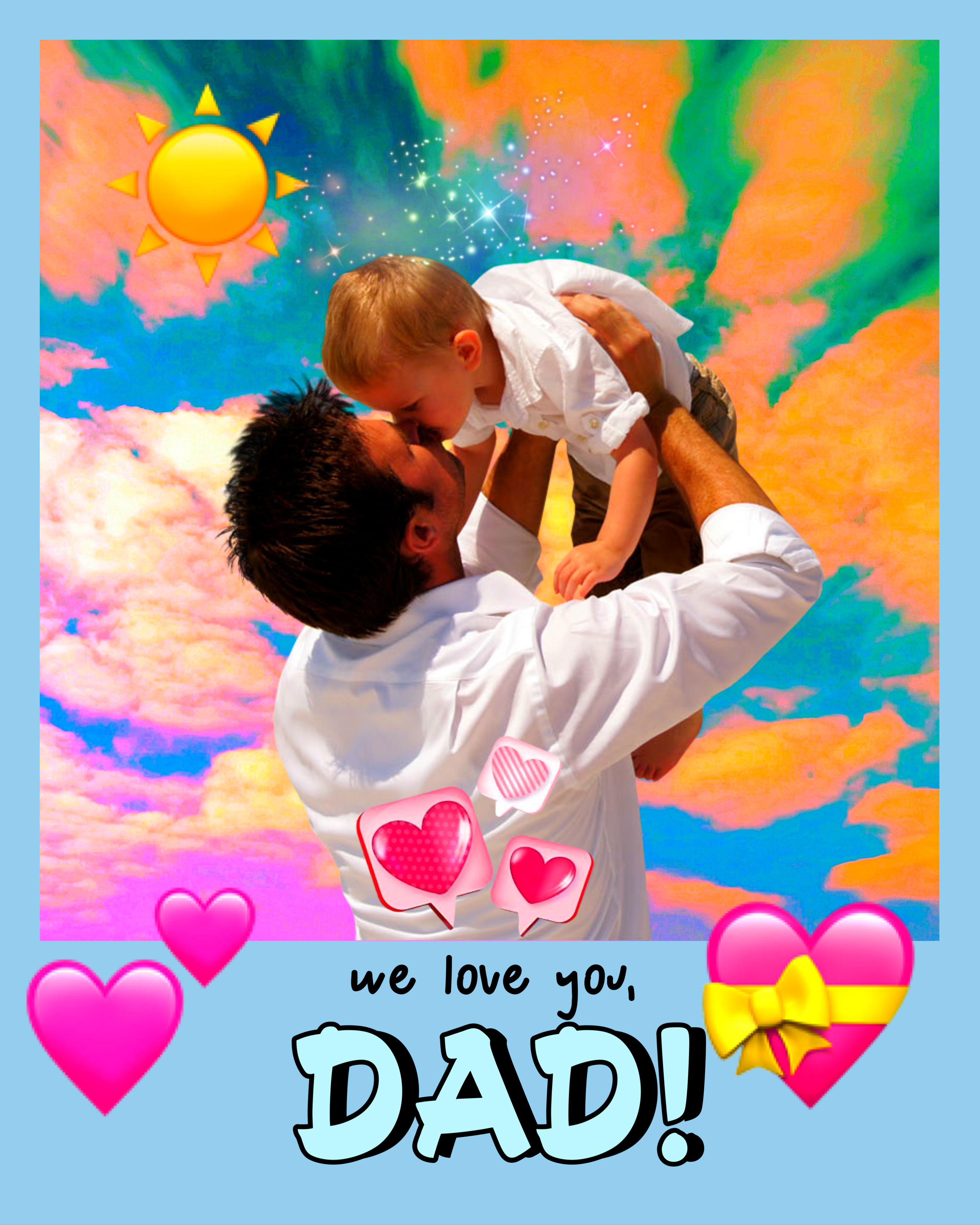 Father's Day #freetoedit #picsart #fathersday #remix 