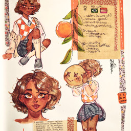 oc orange aesthetic orangeaesthetic drawing girl sera_chan
~~~~~~~~~~ sera_chan