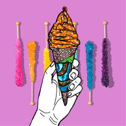 freetoedit challenge candy icecreamcone icecream colorful hand ecsweetstore sweetstore