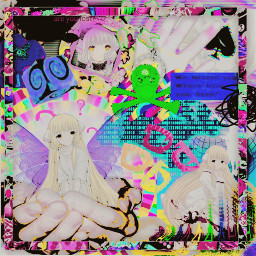 scenecore aesthetic core soft overlay clowncore freetoedit rainbow webcore glitchcore complex chii chobits anime