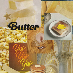 yellow butter bts aesthetic wallpaper background lockscreen freetoedit
