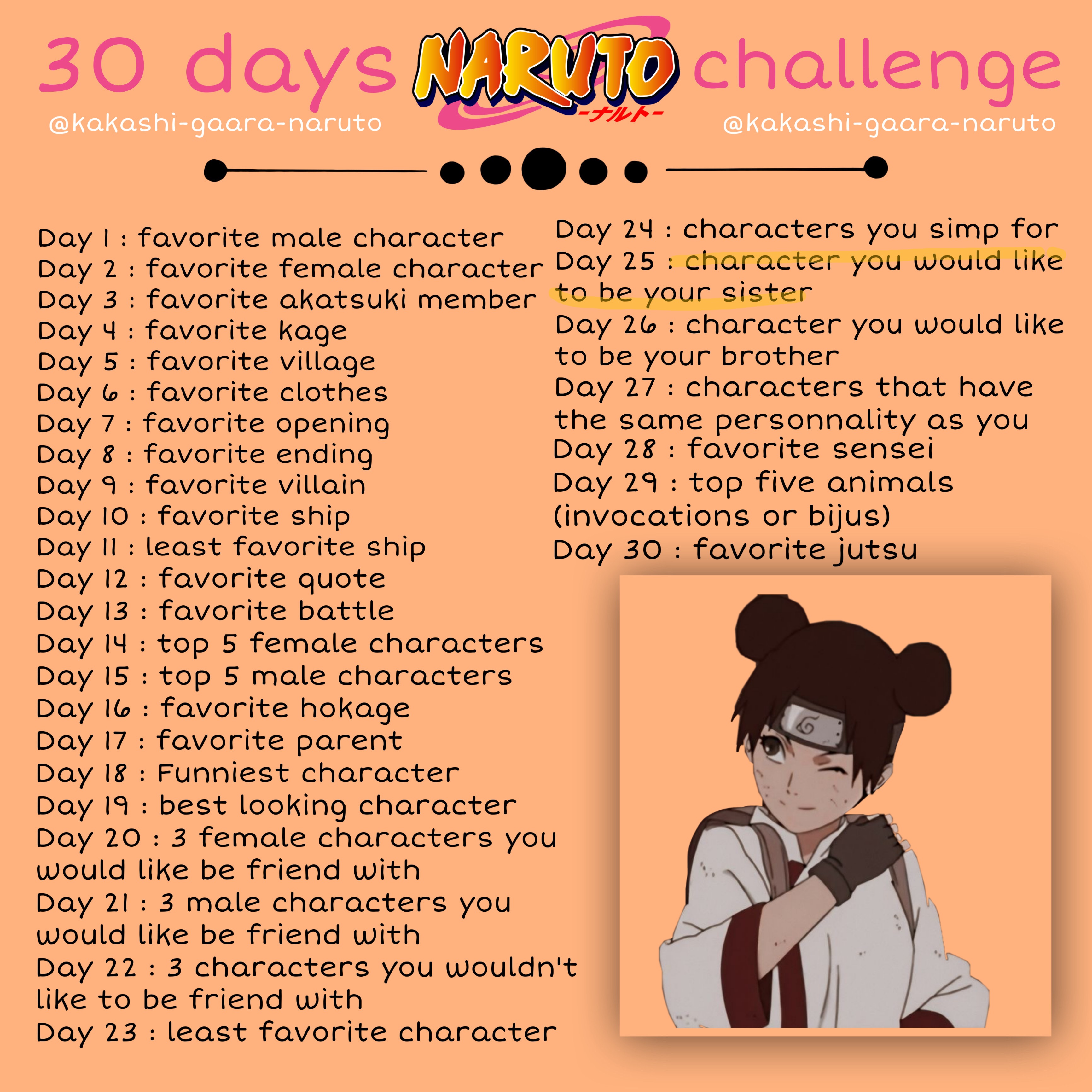 Naruto 30 Day challenge Day 17