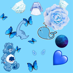 blue cute collage lovingit hopeyouloveit aesthetic freetoedit