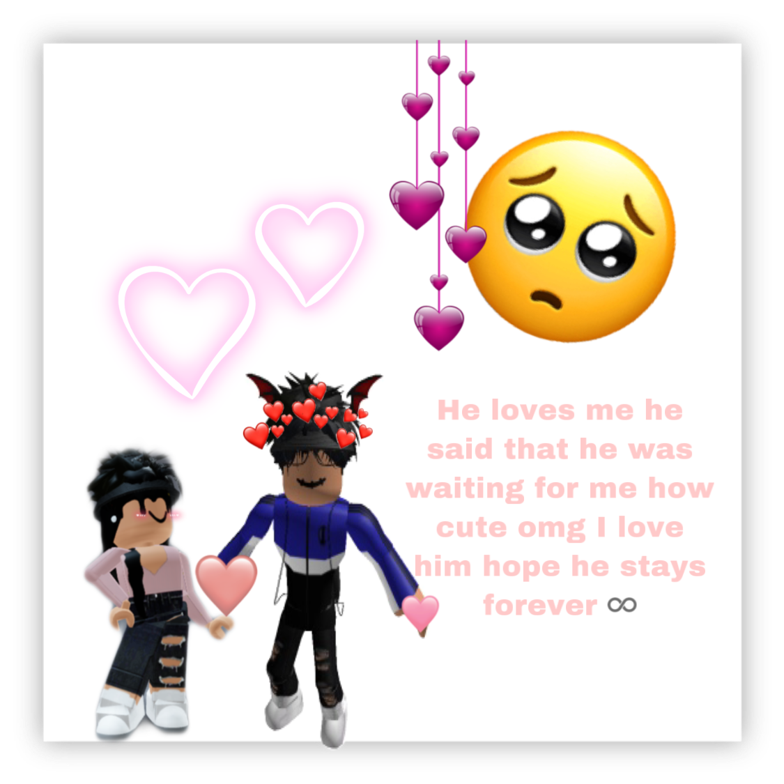 love bf cute hearts roblox sticker by @thehouseofcools