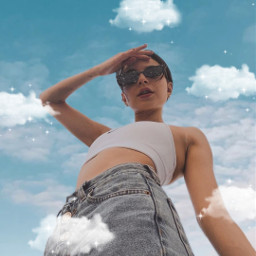 edit editbyme editwithpicsart clouds sky girl summer summervibes shine freetoedit madewithcolor skyandclouds stars jeans day shinsphotography like share repost comment followme