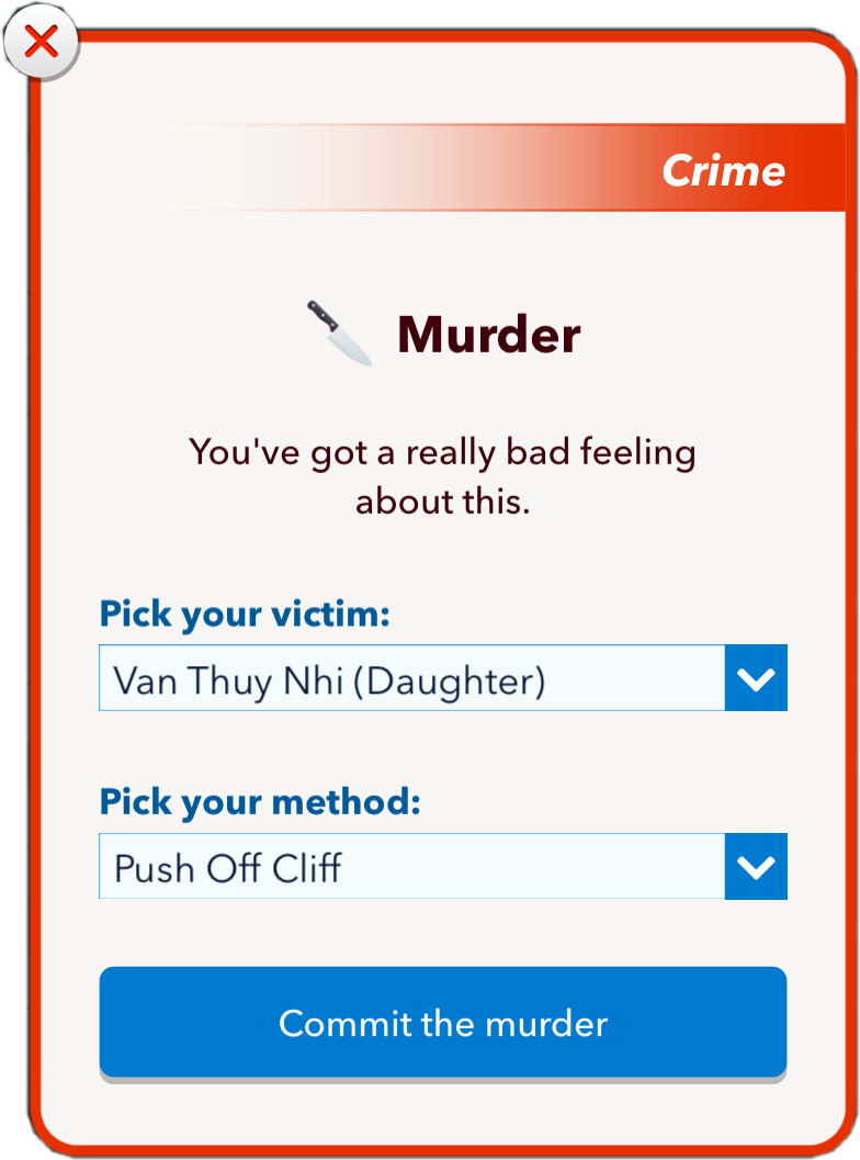 bitlife bitlifeapp crime sticker by meowmeowmeowlalala
