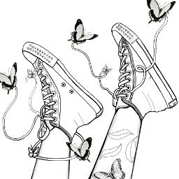 freetoedit butterfly drowning butterflys sneakers sneaker