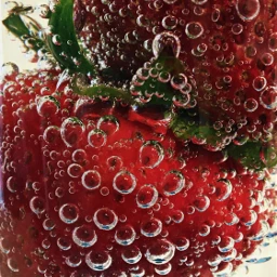 bubbles strawberriesinsparklingwater fruit strawberries water drinks glass macrophotography closeup shotoniphone6s myfavoriteshotphotographychallenge pcmyfavoriteshot myfavoriteshot