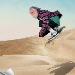 skateboard grandpa desert aestheticwallpaper paperbackground paperaesthetic picsart freetoedit src321action 321action