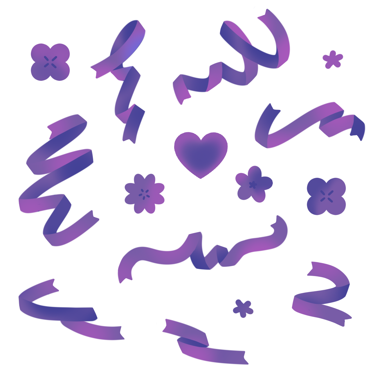 Purple Confetti Confettisticker Sticker By Dragonwingstew 