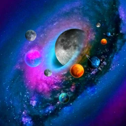 galaxy planet stars moon brushtool heypicsart freetoedit picsart surreal surrealedit srcplanetspower planetspower