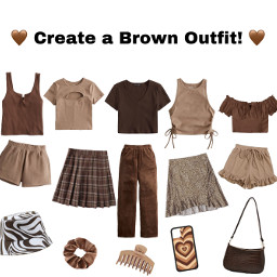 outfit makeanoutfit outfits outfitinspo outfitideas interesting bored fun game challenge outfitaesthetic outfitgoals outfitinspiration remixed remixit freetoedit cute brown brownaesthetic aesthetic brownclothes skirt top brownoutfit