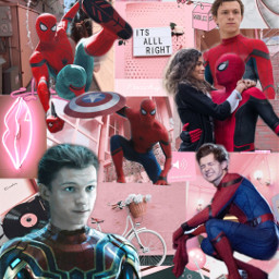 spiderman collage spidermancollage civilwar infinitywar farfromhome homecoming remixit freetoedit