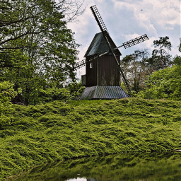 freetoedit photography windmill water nature