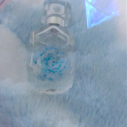 freetoedit blue clouds aesthetic blueaesthetic diamond perfume clearbottle clearwater