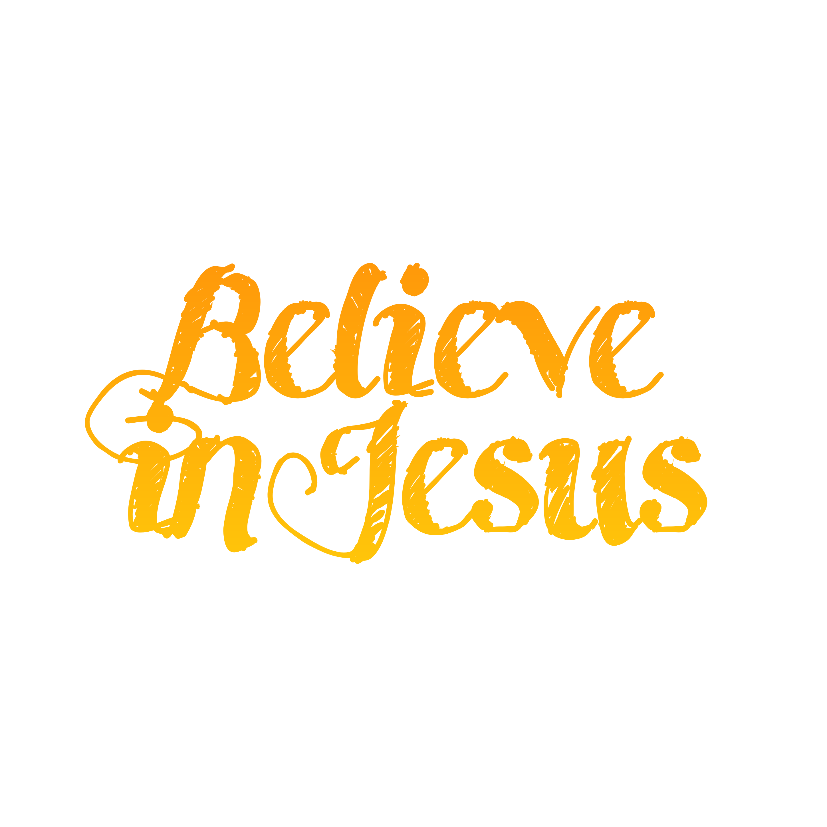 believe-in-jesus-christ-text-sticker-by-justified-by-jesus