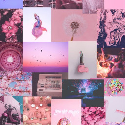 freetoedit pink aesthetic pinkaesthetic collage ninahayess