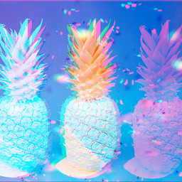 art artistic artstyle phantom pineapples glitch pop popart 3d colorful glitter overlay fruit tropical like follow thanks unsplash