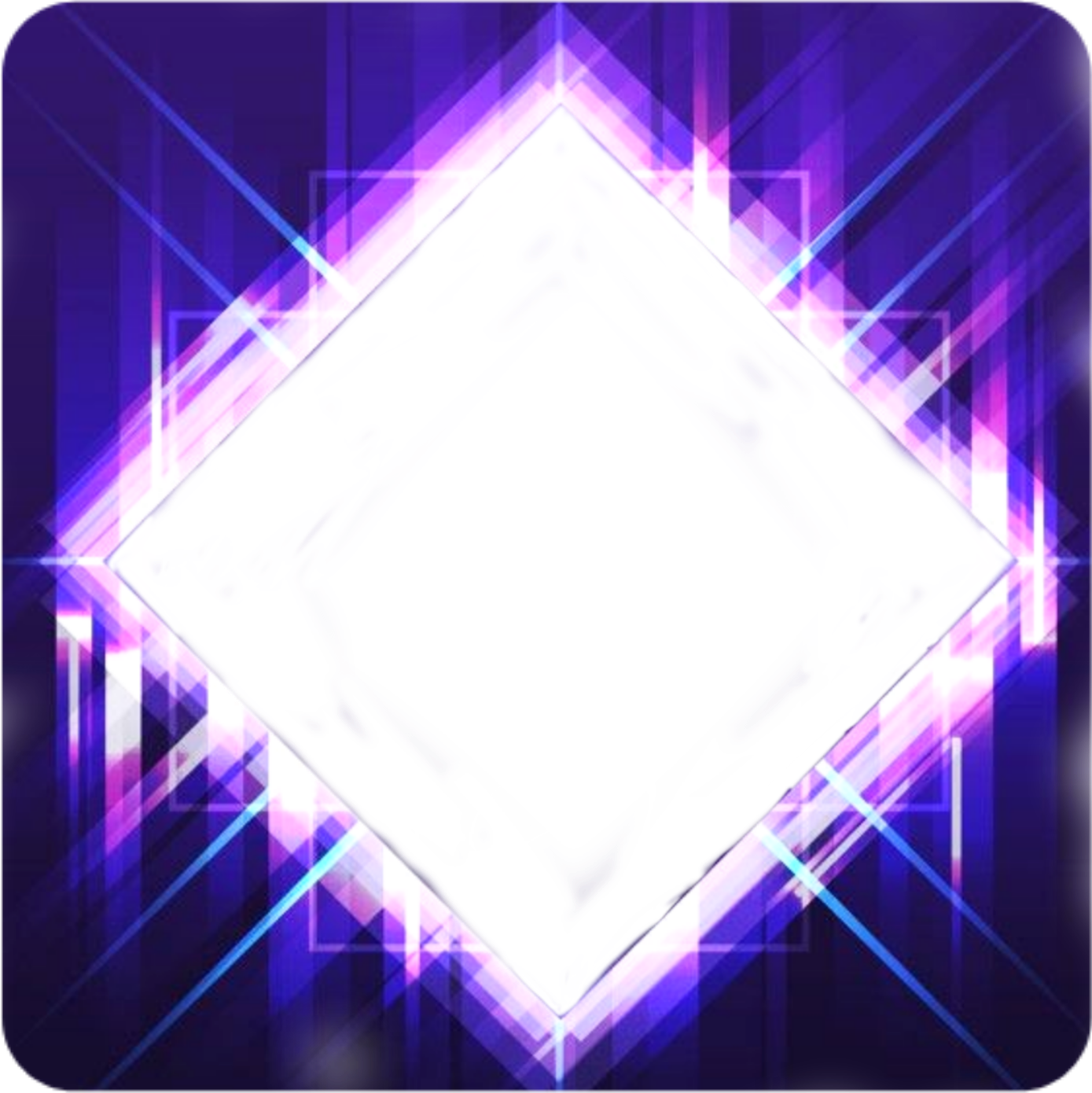 purpleneon neon violet purple rombo sticker by @michimirai