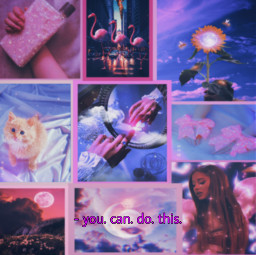 purple background aesthetic quote youcandothis collage edit complex freetoedit