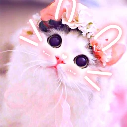 freetoedit cats cute kawaii aesthetics pinkaesthetic anime srccutemask cutemask