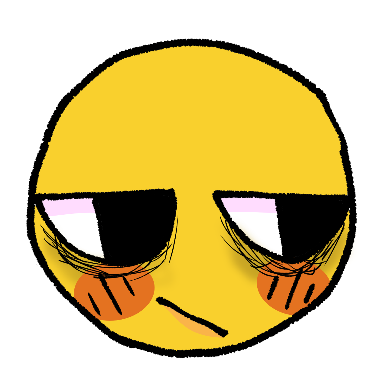 Cursedemoji Tired Emoji Freetoedit Sticker By Bloodybunnyx | The Best ...