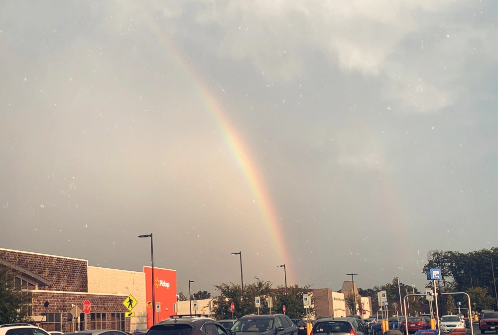 #rainbow #picture #outside #walmart