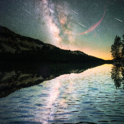 madewithpicsart remixit mirroreffect sky night stars mountain freetoedit local