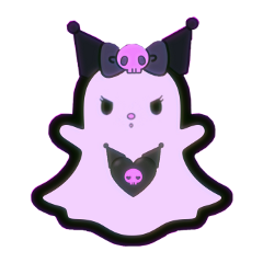 kuromi snapchat icon socialmedia sc snap chat sanrio kawaii cute pink aesthetic pretty mymelody kuromiaesthetic freetoedit