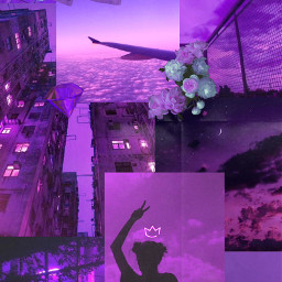 freetoedit purple aesthetic wallpaper background collage purpleaestheticbackground