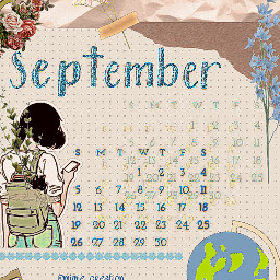 freetoedit backtoschool september 2021 months calendar calander grunge aesthetic schoolsupplies school