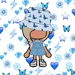 freetoedit toca tocaboca tocalifeworld tocalife asthetic blue butterfly