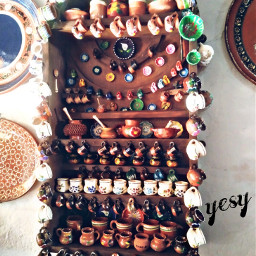 artesanal artesania alfareria jarros traditional color mexico pueblomagico
