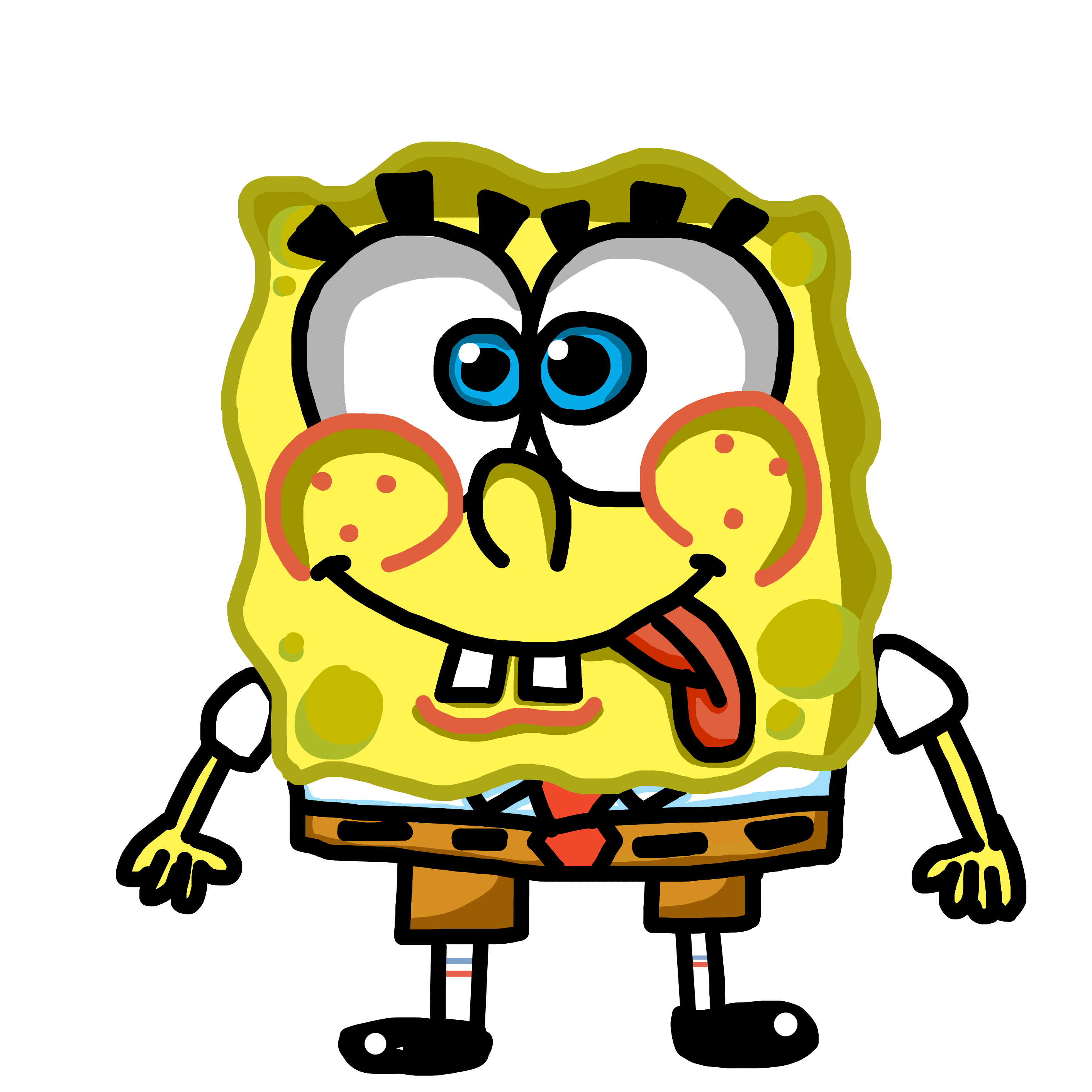 spongebob squarepants sticker by @outofcontextollieyt