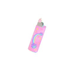 lighter bic pink girly new cute rainbow pastel colorful weed cannabis canna cutie babe love fire flame light blue purple sticker free edit stars freetoedit